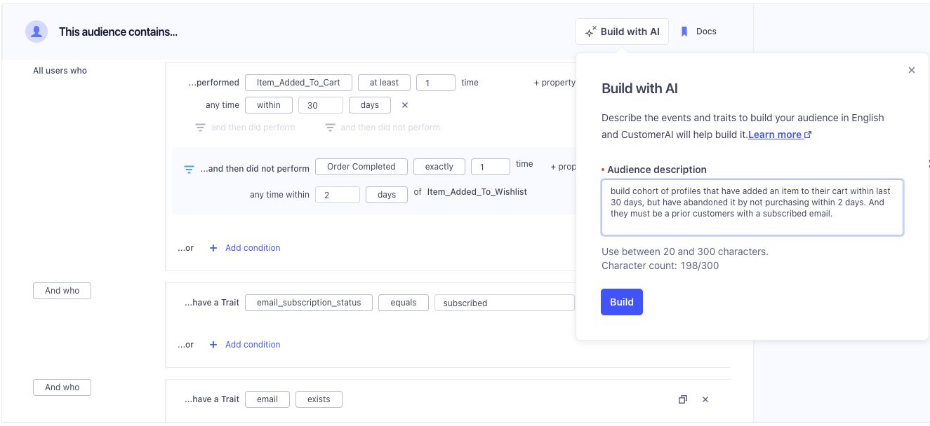 Generative Audiences